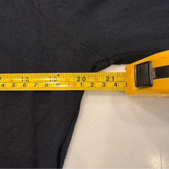 Athleta Criss Cross Long Sleeve Black Pullover Sweatshirt Top S - Picture 7 of 9